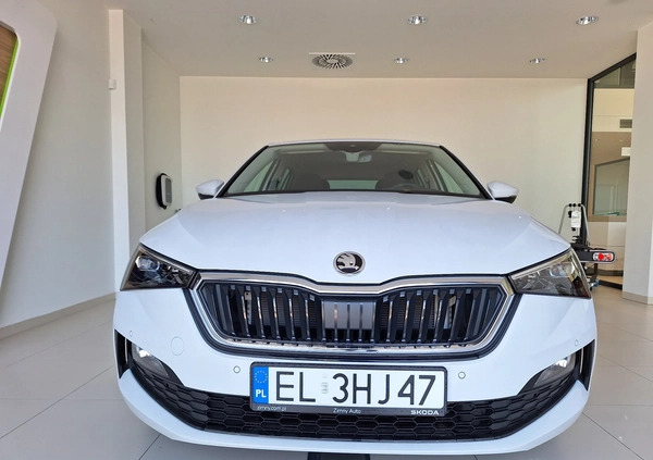 Skoda Scala cena 108900 przebieg: 4200, rok produkcji 2023 z Zielonka małe 137